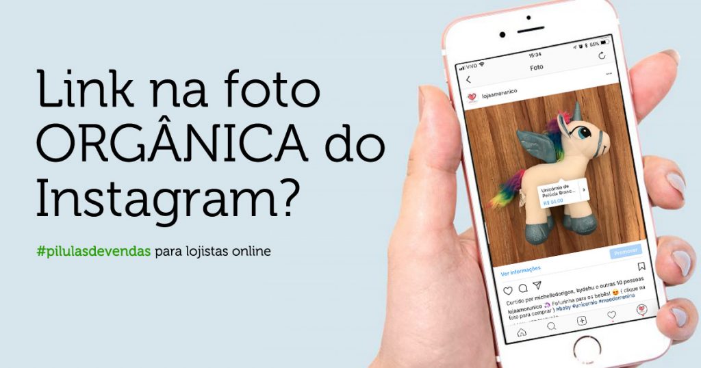 Como colocar link na foto orgânica do Instagram